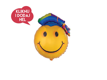 Balon foliowy EMOJI STUDENT - 80 cm