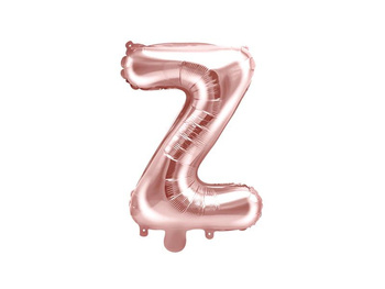 Balon foliowy Litera "Z", rose gold, 35 cm, 1 szt