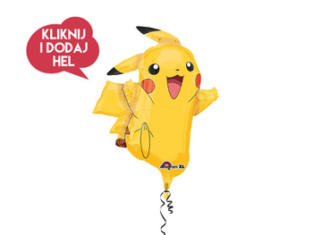 Balon foliowy PIKACHU - POKEMON, 62x78 cm, 1 szt