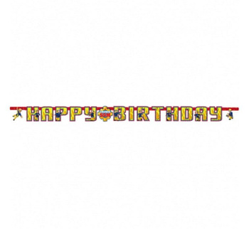 Girlanda/Baner urodzinowy STRAŻAK SAM,13 x 160 cm