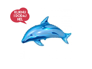 Balon foliowy DELFIN, 61 cm, 1 szt