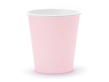 Kubeczki papierowe PINK różowy, 180 ml, 1 op/6 szt