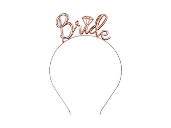 Opaska na głowę BRIDE, rose gold, 1 szt