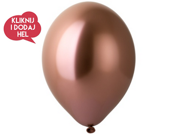 Balon lateksowy CHROM różowe złoto,  30 cm, 1 szt
