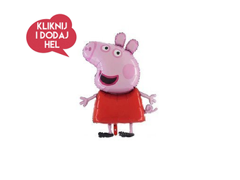 Balon foliowy ŚWINKA PEPPA, 110 x 74 cm, 1 szt
