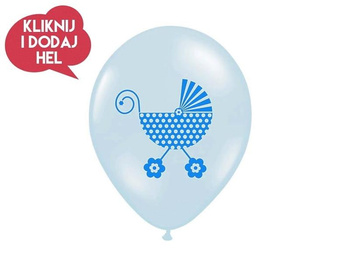 Balon lateksowy NASZ MAŁY CHŁOPCZYK, niebieski - 30 cm