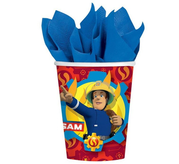 Kubeczki papierowe STRAŻAK SAM, 250 ml, 1 op/8 szt