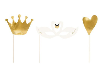 Akcesoria FOTO LOVELY SWAN mix kolorów, 9 x 23,8 cm, 1 op/ 3 szt