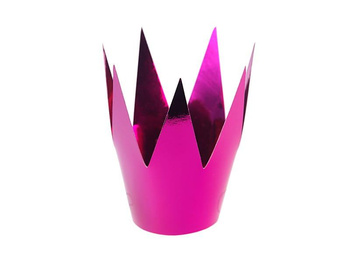 Korony Party, różowy, 5,5cm, 1 op / 3 szt