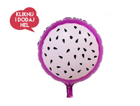 Balon foliowy SMOCZY OWOC, fioletowy, 45 cm, 1 szt