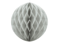 Kula bibułowa HONEYBOMB szary, 20 cm, 1 szt