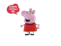 Balon foliowy ŚWINKA PEPPA, 110 x 74 cm, 1 szt