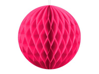 Kula bibułowa HONEYBOMB różowy, 10 cm