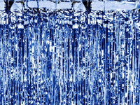 Kurtyna Party, niebieski, 90 x 250 cm, 1 szt