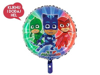 Balon foliowy kula PIDŻAMERSI - 46 cm, 1 szt