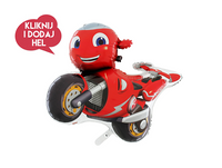 Balon foliowy MOTOR - RICKY ZOOM, czerwony, 70x76 cm, 1 szt