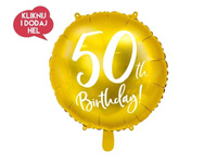 Balon foliowy KULA 50 BIRTHDAY - 45 cm