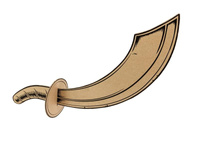 Miecz Pirata, 8,5x44,5 cm, 1 szt