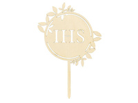 Drewniany topper IHS, 15,5x23 cm, 1 szt